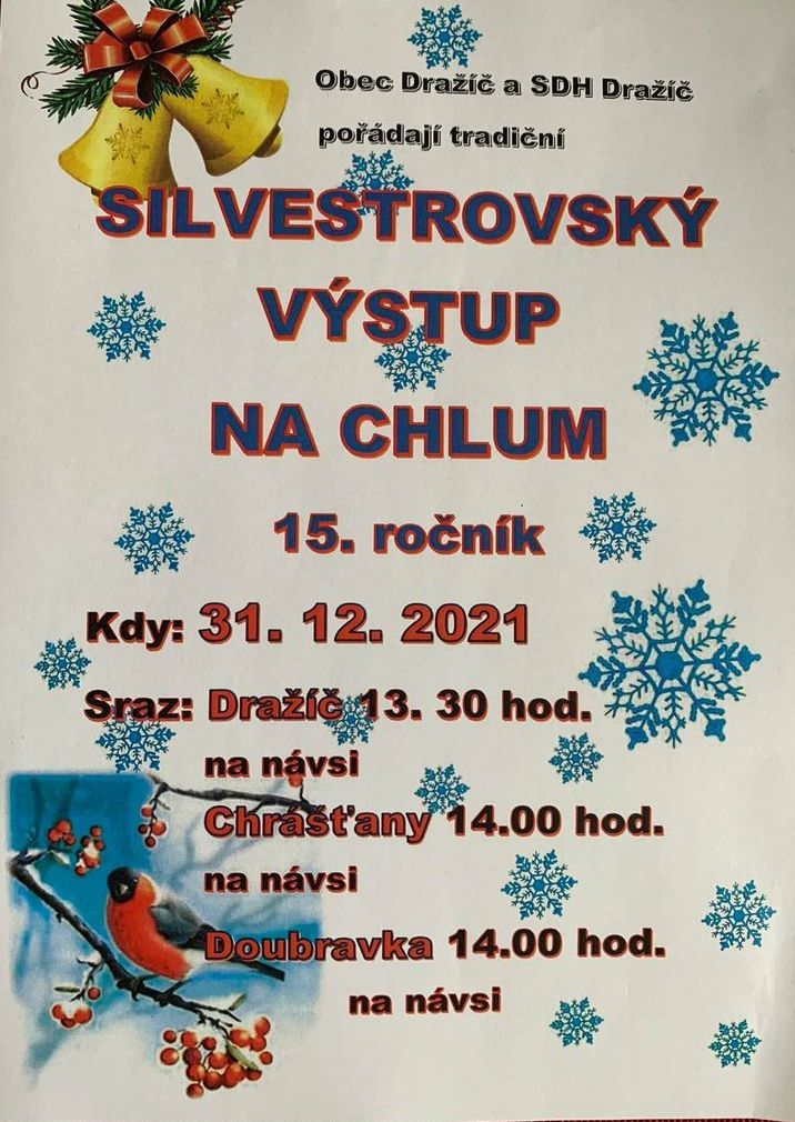 Silvestrovký výstup na Chlum 15. ročník -31. 12. 2021